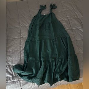 Garnet Hill Tie dress 100% cotton